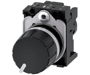 Siemens Sirius - Potenciometro Compacto Redondo plastico Negro 4,7k Ohm