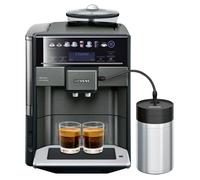 Siemens TE657F09DE EQ.6 plus extraKlasse Cafetera Superautomática 19 Bar, Molinillo Integrado, 1.7L, Espumador de Leche, Acero Inoxidable Dark Inox