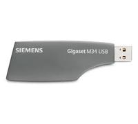 Siemens Telefonía M 34 USB Adaptador PC, Compatible con Windows 98, 2000, ME, XP, Compatible con DECT S440/445/645/SL440/C340/C345