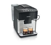Siemens TP511D01 - Máquina de Café Espresso Automática con Molinillo Integrado, 1.9 L, 15 Bar, Espumador de Leche, Color Plata Metálico