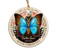 Siempre Amado Nunca Olvidado Adornos Navideños Divertidos Decoración Navideña para Colgar Únicas Decoracion Navidad para Festival Estante Auto Interior