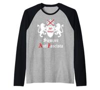 Siempre Antifascista Protest No Kings Anti Fascism Resist US Camiseta Manga Raglan