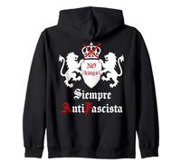 Siempre Antifascista Protest No Kings Anti Fascism Resist US Sudadera con Capucha