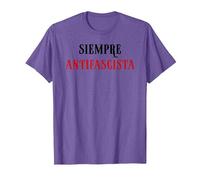 Siempre Antifascista Resist Anti Fascism Fight Pro Democracy Camiseta, Hombre, Morado Jaspeado, M