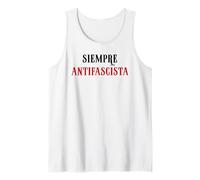 Siempre Antifascista Resist Anti Fascism Fight Pro Democracy Camiseta sin Mangas