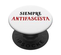 Siempre Antifascista Resist Anti Fascism Fight Pro Democracy PopSockets PopGrip Adhesivo