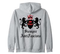 Siempre Antifascista Resist Anti Fascism US No Kings Protest Sudadera con Capucha