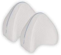 Siempre Barato Pack 2 Leg Pillow, 2 Unidades Almohada Ortopédica para Pierna y Rodilla, Espuma con Memoria, Alivia el Dolor de Espalda, Cadera y Articulaciones, Soporte para el Tobillo y la Rodilla