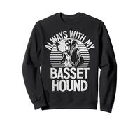 Siempre con mi Basset Hound Sudadera