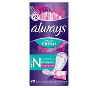 Siempre Dailies envueltas individualmente normal Frescura Singles - protegeslips almohadillas de, 20