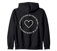 Siempre de pie en la Verdad, Deja Que Sea tu Fuerza motivadora Sudadera con Capucha