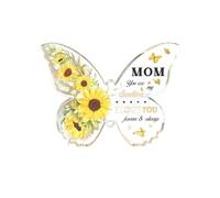 Siempre diadema ideas únicas de regalo de cumpleaños para madres, 10,16 x 7,62 cm, forma de mariposa, acrílico, regalos de recuerdo para Navidad, Acción de Gracias, Día de la Madre de color (A A)