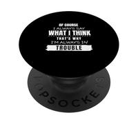 Siempre digo lo que pienso PopSockets PopGrip Adhesivo