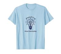 Siempre en la Tarea Siempre entendiendo la Bombilla Cerebral Camiseta, Hombre, Azul Bebé, 3XL