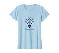 Siempre en la Tarea Siempre entendiendo la Bombilla Cerebral Camiseta, Mujer, Azul Bebé, XXL