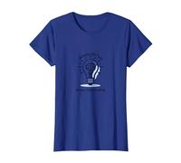 Siempre en la Tarea Siempre entendiendo la Bombilla Cerebral Camiseta, Mujer, Azul Real, M