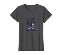 Siempre en la Tarea Siempre entendiendo la Bombilla Cerebral Camiseta, Mujer, Jaspeado Oscuro, 3XL
