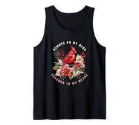 Siempre en mi Mente, Forever in My Heart Bird Christmas Camiseta sin Mangas