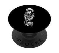 Siempre Escucha lo Que Dice el Doctor, Bebedor de Whisky Divertido PopSockets PopGrip Adhesivo