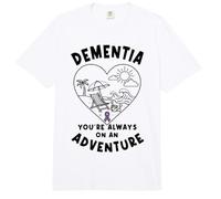 Siempre estás en una Aventura: Conciencia sobre la Demencia, Morado Comfort Colors Adult Heavyweight T-Shirt