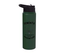 Siempre estás en una aventura: conciencia sobre la demencia, morado Stainless Steel Insulated Water Bottle