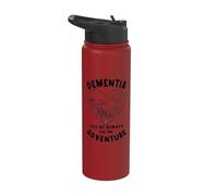 Siempre estás en una aventura: conciencia sobre la demencia, morado Stainless Steel Insulated Water Bottle