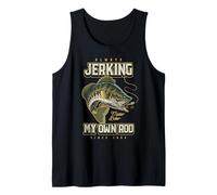 Siempre estoy sacudiendo mi caña de pesca de caña Nacido en Camiseta sin Mangas