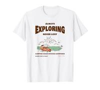 Siempre explorando fogata océano al Aire Libre (gráfico de Vida en la Playa) Camiseta