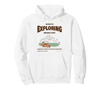 Siempre explorando fogata océano al Aire Libre (gráfico de Vida en la Playa) Sudadera con Capucha