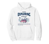 Siempre explorando fogata océano al Aire Libre (gráfico de Vida en la Playa) Sudadera con Capucha