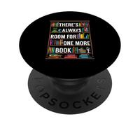 Siempre hay espacio para un amante de los libros más leyendo Bookworm PopSockets PopGrip Adhesivo
