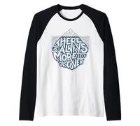 Siempre Hay más por Descubrir Curiosity Adventure Quote Camiseta Manga Raglan