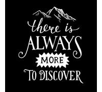 Siempre hay más por descubrir en el lettering. Decoración de vinilo para pared 65.6x77.3cm Removible sin dejar pegamento Blanco