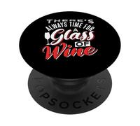 Siempre hay tiempo para una copa de vino PopSockets PopGrip Adhesivo