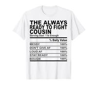 Siempre listo para luchar contra primo hecho nutricional primo hombres mujeres Camiseta