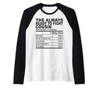 Siempre listo para luchar contra primo hecho nutricional primo hombres mujeres Camiseta Manga Raglan