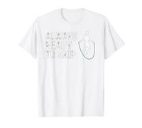 Siempre Listo para Saltar Camiseta gráfica económica, Hombre, Blanco, L