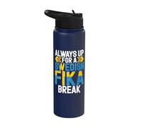 Siempre listo para un Fika Break Suecia Stainless Steel Insulated Water Bottle