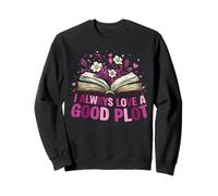Siempre me Encanta un Buen Lector de Libros de Trama, Lectura de Libros para Nerds Sudadera