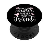 Siempre mi Hermana para Siempre mi Amiga Butterflies PopSockets PopGrip Adhesivo