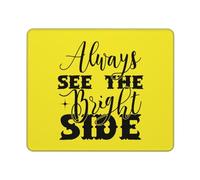 Siempre Mira El Lado Positivo Girasol Mousepad Bordes Cosidos Alfombrilla De Ratón Agradable Alfombrilla De Escritorio para Hogar Oficina Pc 25X30Cm