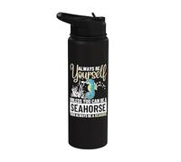 Siempre sé tú mismo a menos que puedas ser un caballito de mar Stainless Steel Insulated Water Bottle