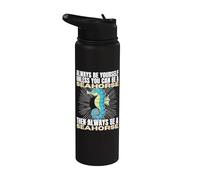 Siempre sé tú mismo a menos que puedas ser un caballito de mar Stainless Steel Insulated Water Bottle
