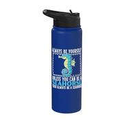 Siempre sé tú mismo a menos que puedas ser un caballito de mar Stainless Steel Insulated Water Bottle