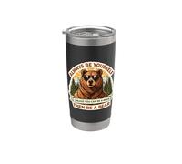 Siempre sé tú mismo a menos que puedas ser un oso y luego sé un oso Vaso térmico de acero inoxidable de doble pared