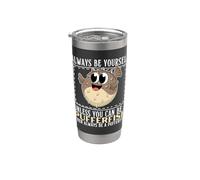 Siempre sé tú mismo a menos que puedas ser un pez globo Vaso térmico de acero inoxidable de doble pared