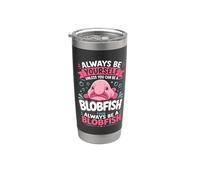 Siempre sé tú mismo a menos que puedas ser un pez sangriento Vaso térmico de acero inoxidable de doble pared