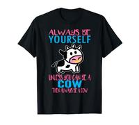 Siempre sé tú Mismo a Menos Que Puedas ser una Vaca Funny Farmer Cow Camiseta gráfica económica
