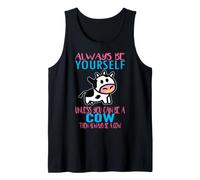 Siempre sé tú Mismo a Menos Que Puedas ser una Vaca Funny Farmer Cow Camiseta sin Mangas