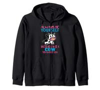 Siempre sé tú Mismo a Menos Que Puedas ser una Vaca Funny Farmer Cow Sudadera con Capucha